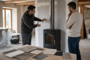Que mettre derrière un Poêle à Bois ? Habiller un mur