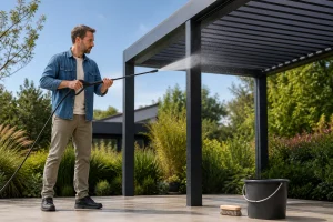 Peut on nettoyer une Pergola au Karcher ? Conseils & Astuces